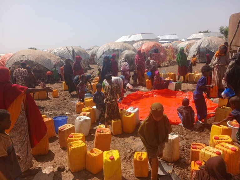 Community water point at a settlement