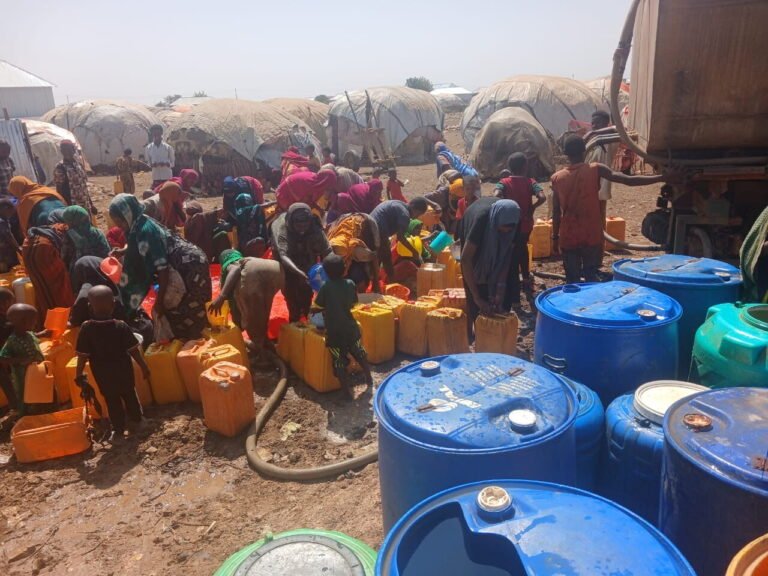 Water supply distribution in a rural settlement